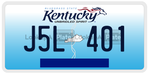 J5L401  license plate in KY