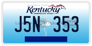 J5N353  license plate in KY