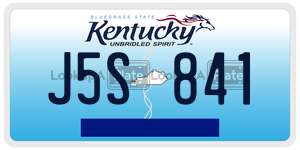 J5S841  license plate in KY