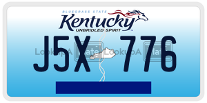 J5X776  license plate in KY