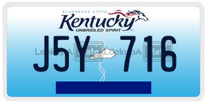 J5Y716  license plate in KY