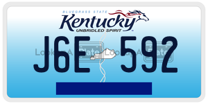 J6E592  license plate in KY