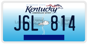 J6L814  license plate in KY