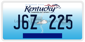 J6Z225  license plate in KY