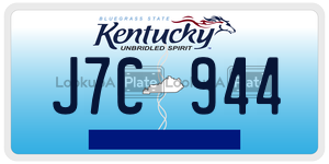 J7C944 license plate in Kentucky