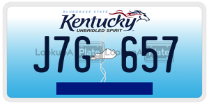 J7G657  license plate in KY