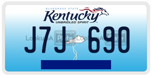 J7J690  license plate in KY