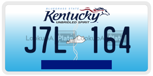 J7L164  license plate in KY