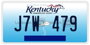 J7W479  license plate in KY
