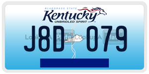 J8D079  license plate in KY