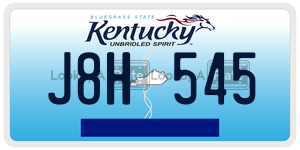 J8H545  license plate in KY