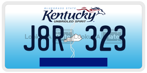 J8R323  license plate in KY
