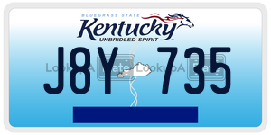 J8Y735  license plate in KY