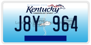 J8Y964  license plate in KY