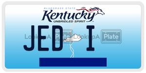JEDI  license plate in KY