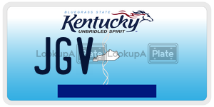 JGV  license plate in KY