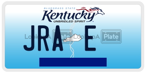 JRAE license plate in Kentucky