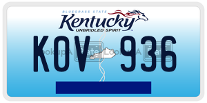 K0V936  license plate in KY