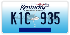 K1C935  license plate in KY