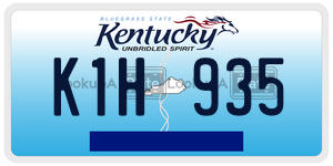 K1H935  license plate in KY