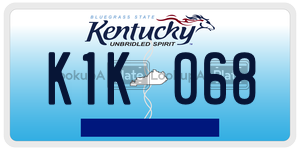 K1K068  license plate in KY