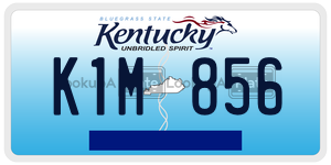 K1M856  license plate in KY