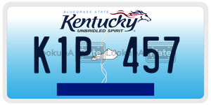 K1P457 license plate in Kentucky