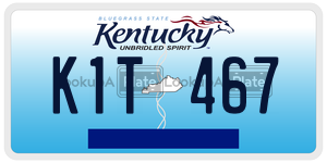 K1T467  license plate in KY