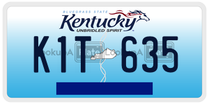 K1T635  license plate in KY