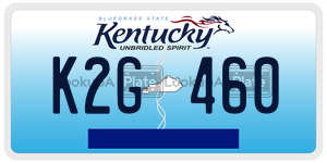 K2G460  license plate in KY