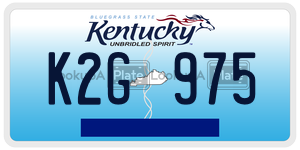 K2G975 license plate in Kentucky