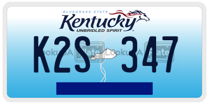 K2S347  license plate in KY