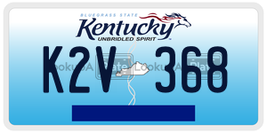 K2V368  license plate in KY