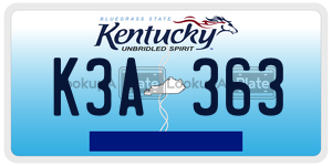 K3A363  license plate in KY