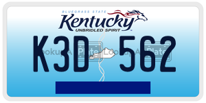 K3D562  license plate in KY