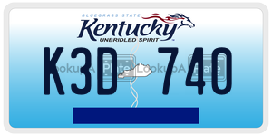 K3D740  license plate in KY