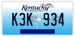 K3K934  license plate in KY