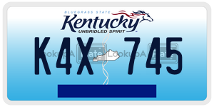 K4X745  license plate in KY