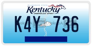 K4Y736  license plate in KY