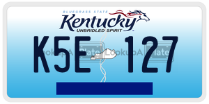 K5E127  license plate in KY