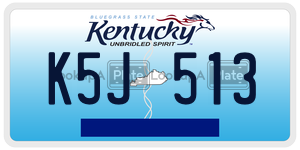 K5J513  license plate in KY