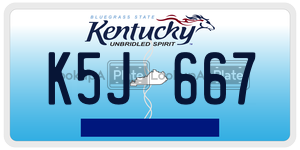 K5J667  license plate in KY
