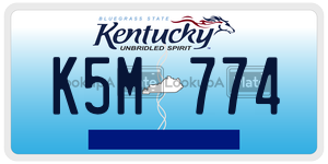 K5M774  license plate in KY