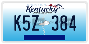 K5Z384  license plate in KY