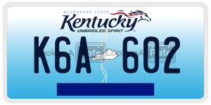 K6A602  license plate in KY