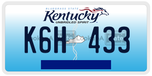 K6H433  license plate in KY
