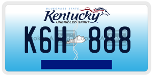 K6H888  license plate in KY