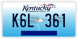 K6L361  license plate in KY