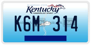 K6M314  license plate in KY