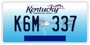 K6M337  license plate in KY